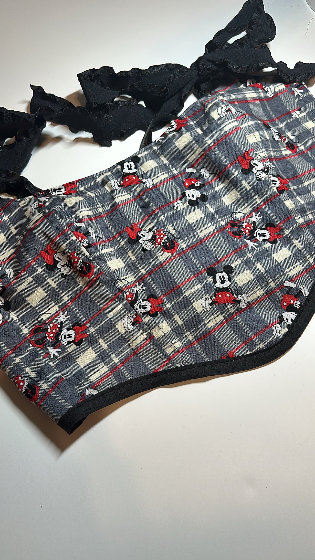 Cutie in plaid corset