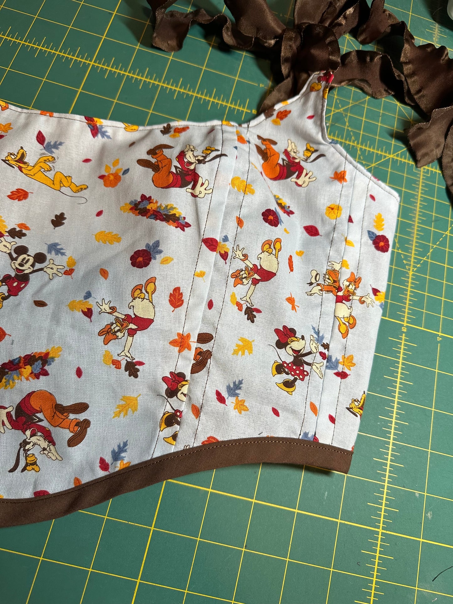 Blue Fall Time Corset (NEW Fabric)