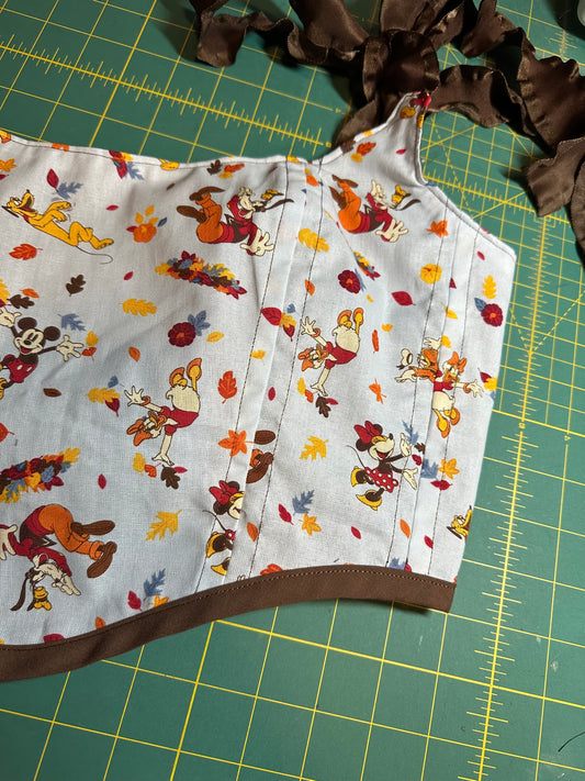 Blue Fall Time Corset (NEW Fabric)