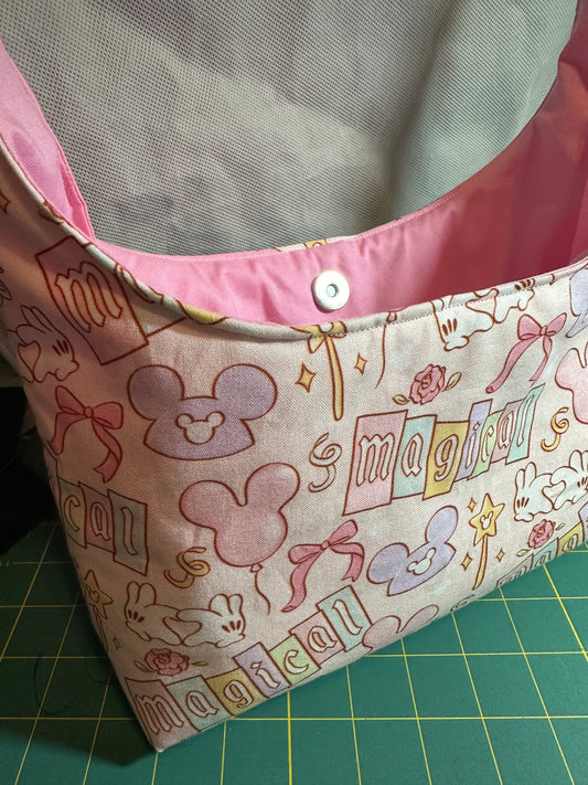 Magic time shoulder bag
